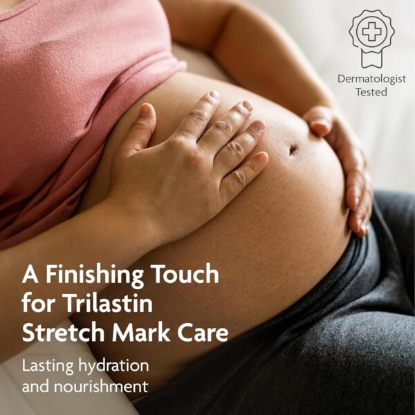TriLASTIN Belly Oil (3.4oz) | Vitamin-Infused Stretch Mark Oil | Belly Oil for Expecting Mothers | Serum for Scars and Stretch Marks | Body Oil | Paraben-Free and Hypoallergenic - Image 7